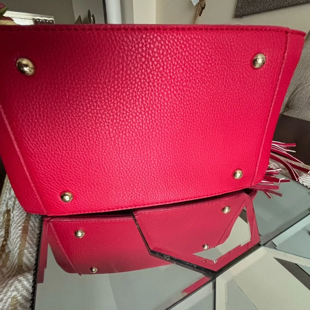 Joy Mangano Vibrant Red Tote Bag - Picture 8 of 12